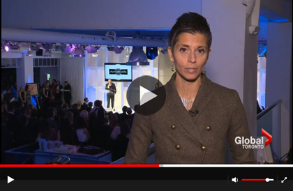 Global News covers 2014 Angels Catwalk for SickKids